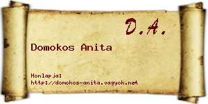 Domokos Anita névjegykártya